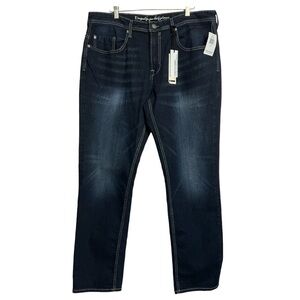 NWT Mens Jeans By Buffalo Tinted Blue jean Size 38/32